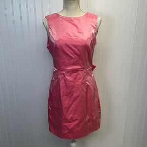 Lena Shimmery Satin Big Bow Back Party Dress Sz M ‘Marilyn Diamonds Best Friend’